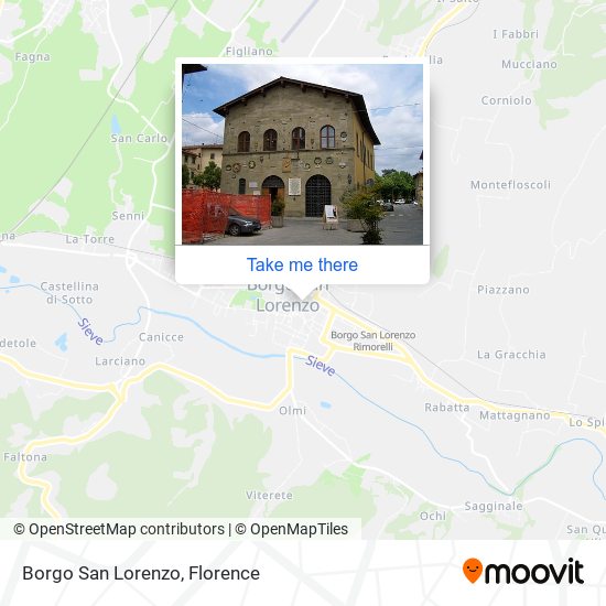 Borgo San Lorenzo map