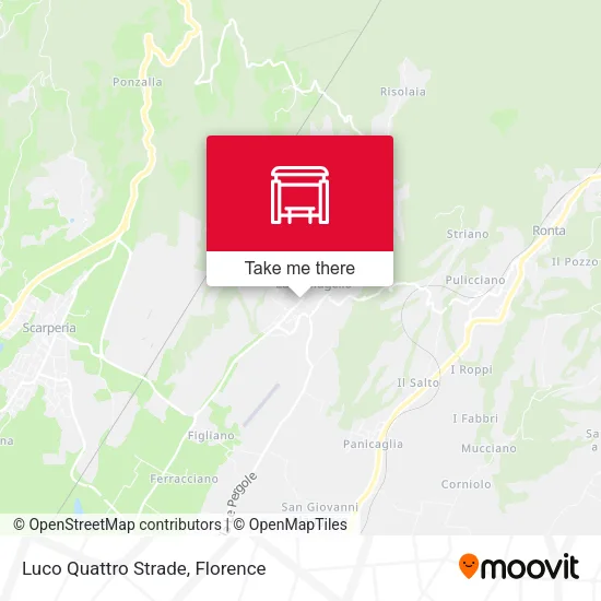 Luco Quattro Strade map