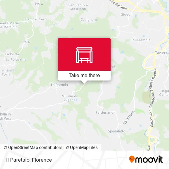 Il Paretaio map