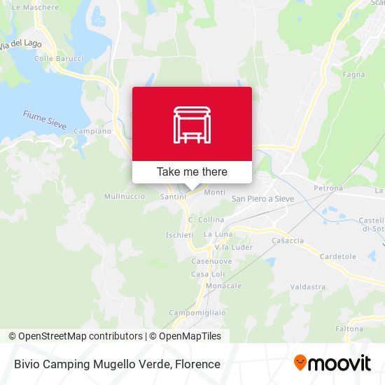 Bivio Camping Mugello Verde map