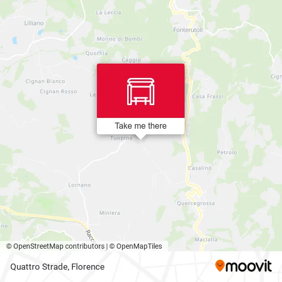 Quattro Strade map