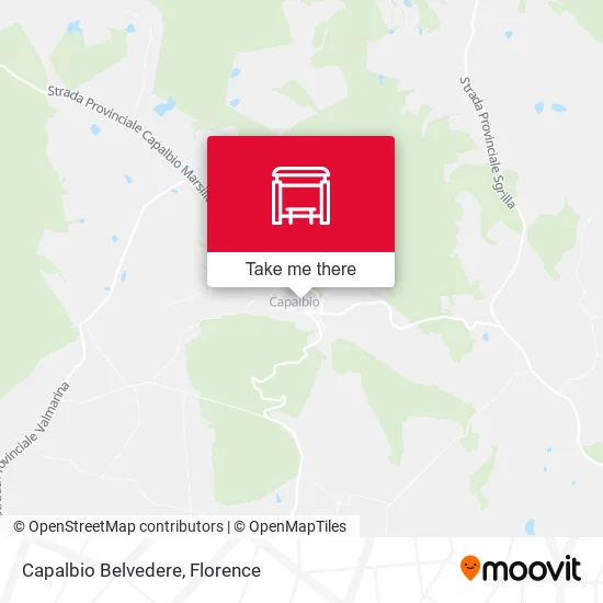 Capalbio Belvedere map
