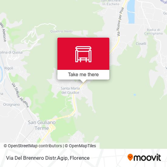 Via Del Brennero Distr.Agip map