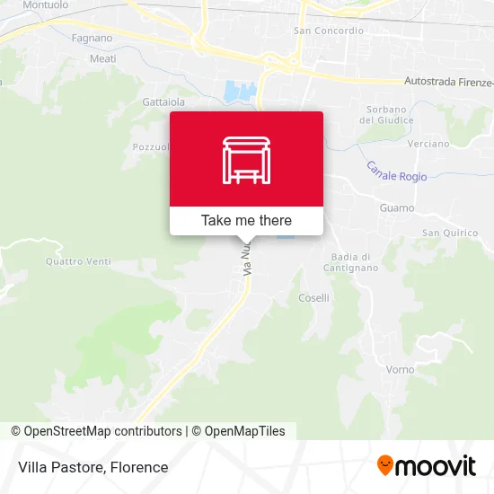 Villa Pastore map