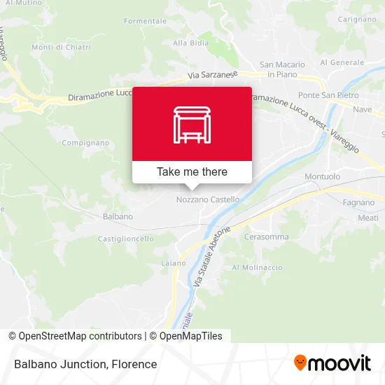 Balbano Junction map