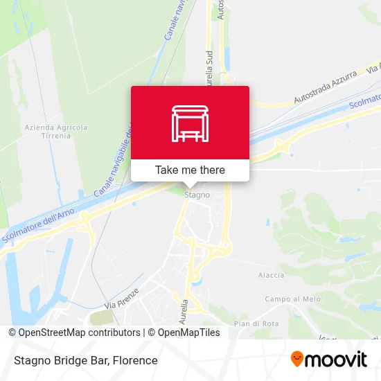 Stagno Bridge Bar map
