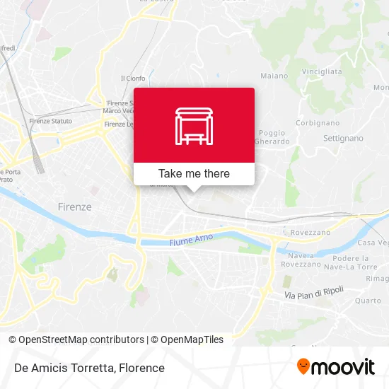 De Amicis Torretta map