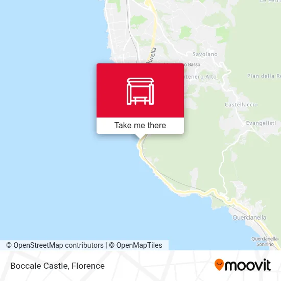 Boccale Castle map