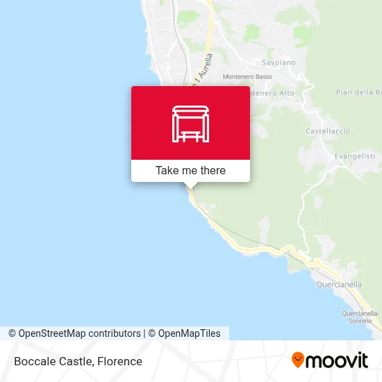 Boccale Castle map
