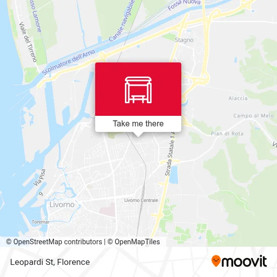 Leopardi St map