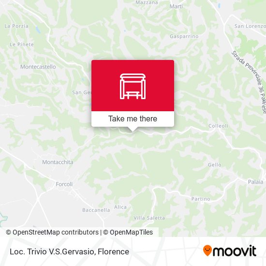 Loc. Trivio V.S.Gervasio map