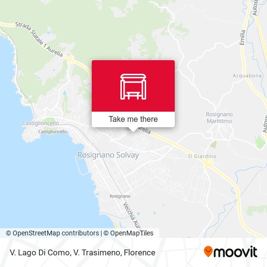 V. Lago Di Como, V. Trasimeno map