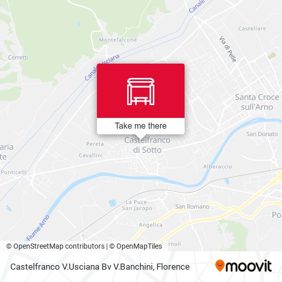 Castelfranco V.Usciana Bv V.Banchini map