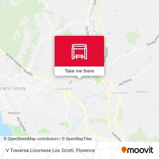 V Traversa Livornese Loc Grotti map