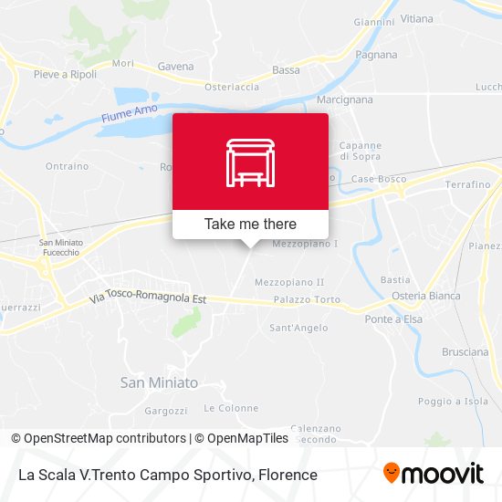 La Scala V.Trento Campo Sportivo map