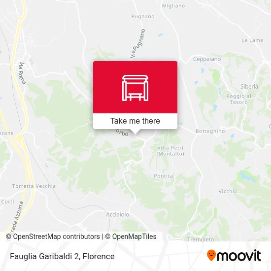 Fauglia Garibaldi 2 map