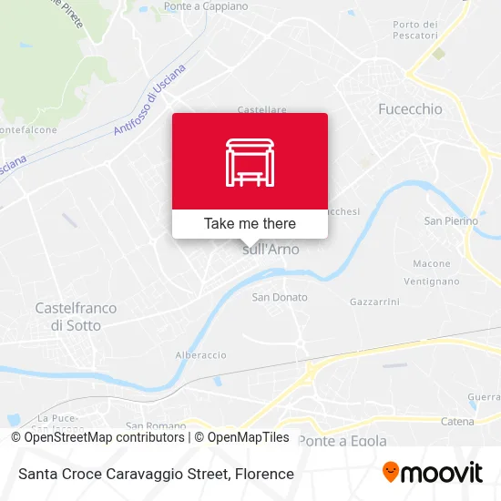 Santa Croce Caravaggio Street map