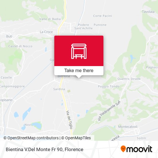 Bientina V.Del Monte Fr 90 map