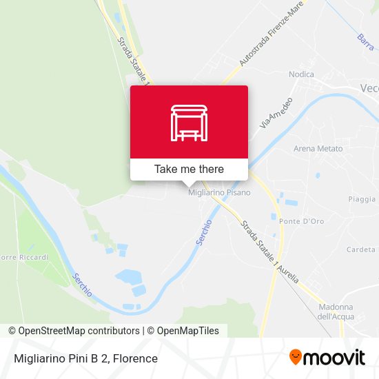 Migliarino Pini B 2 map
