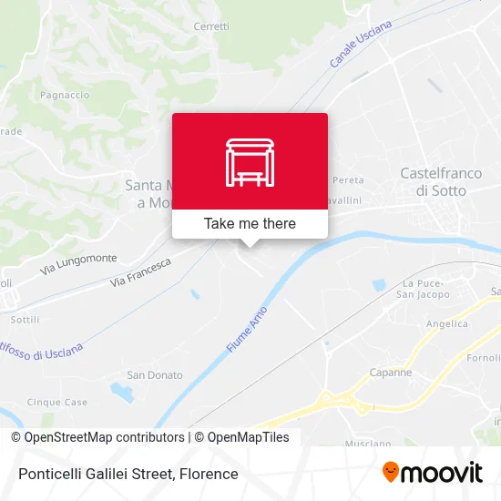 Ponticelli Galilei Street map