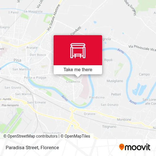 Paradisa Street map