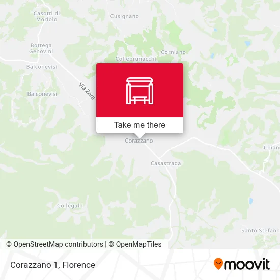 Corazzano 1 map