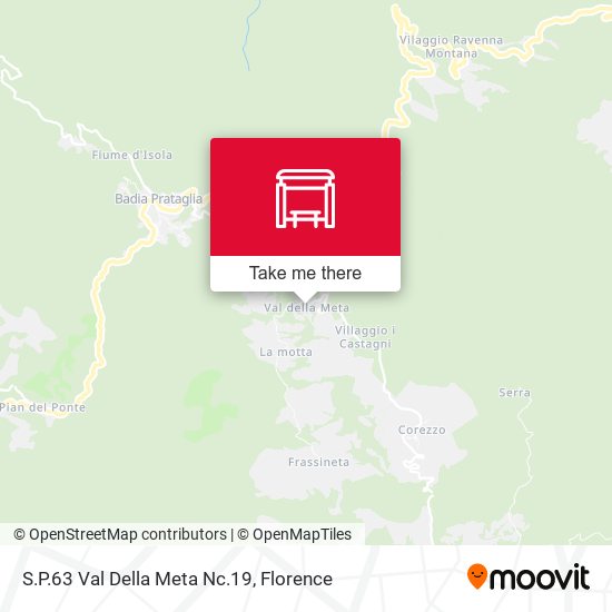 S.P.63 Val Della Meta Nc.19 map