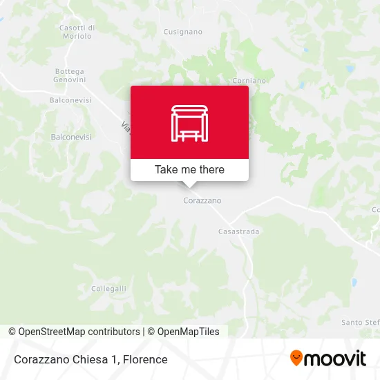 Corazzano Chiesa 1 map