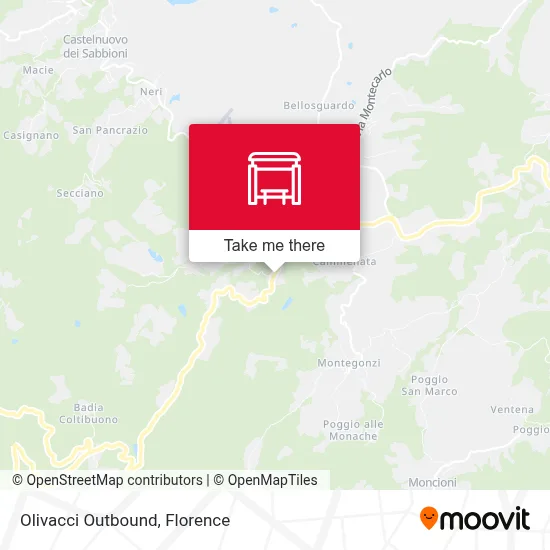 Olivacci Outbound map