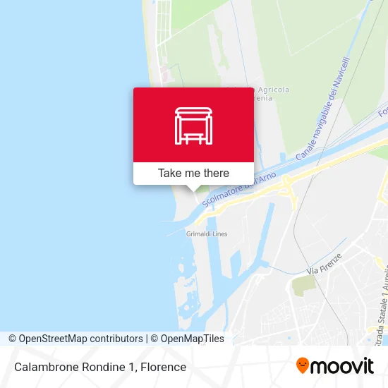 Calambrone Rondine 1 map