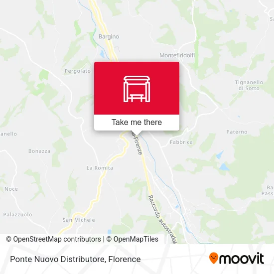 Ponte Nuovo Distributore map