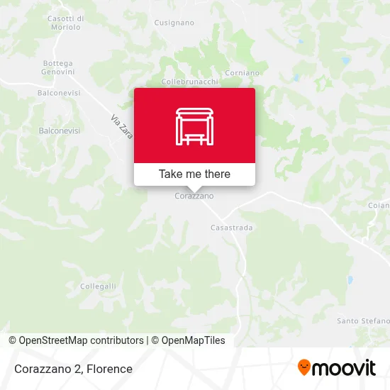 Corazzano 2 map