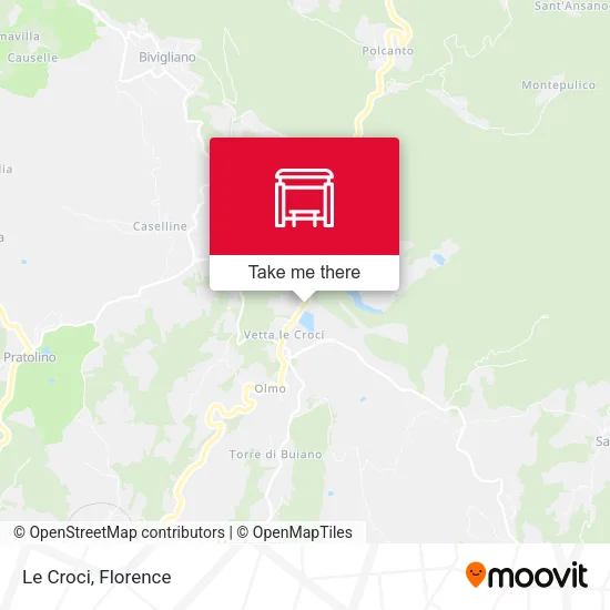 Le Croci map