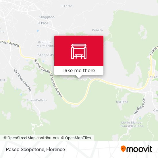 Passo Scopetone map