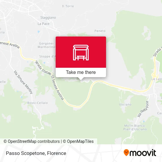Passo Scopetone map
