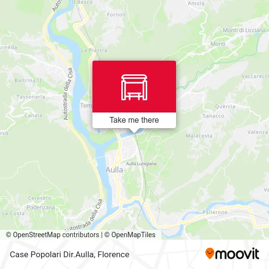 Case Popolari Dir.Aulla map