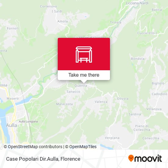 Case Popolari Dir.Aulla map