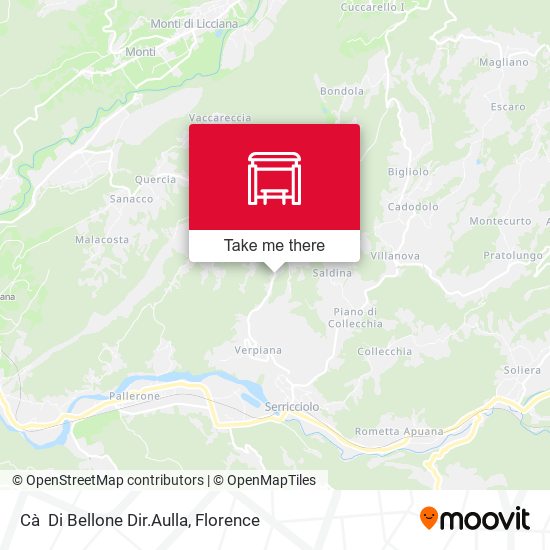 Cà  Di Bellone Dir.Aulla map