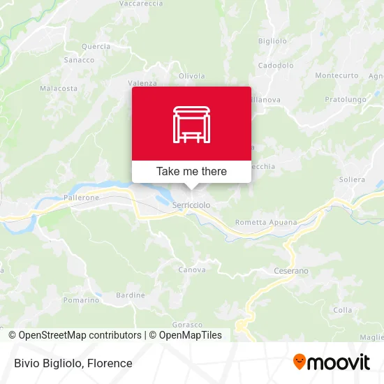 Bivio Bigliolo map