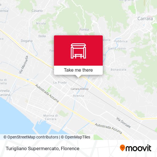 Turigliano Supermercato map