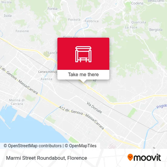 Marmi Street Roundabout map