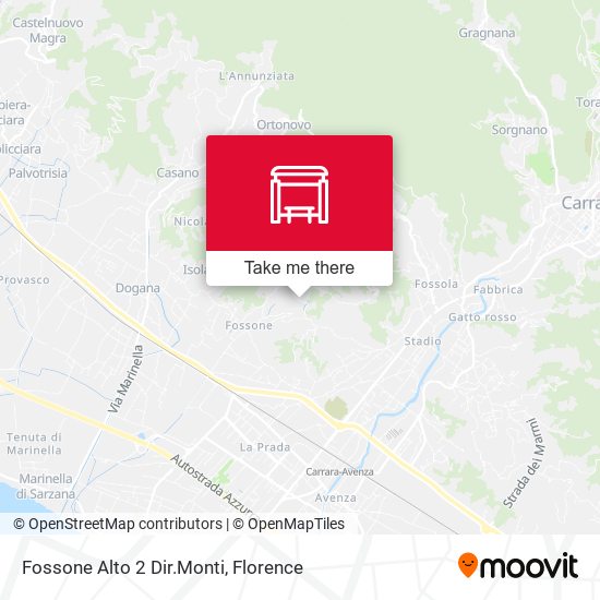 Fossone Alto 2 Dir.Monti map