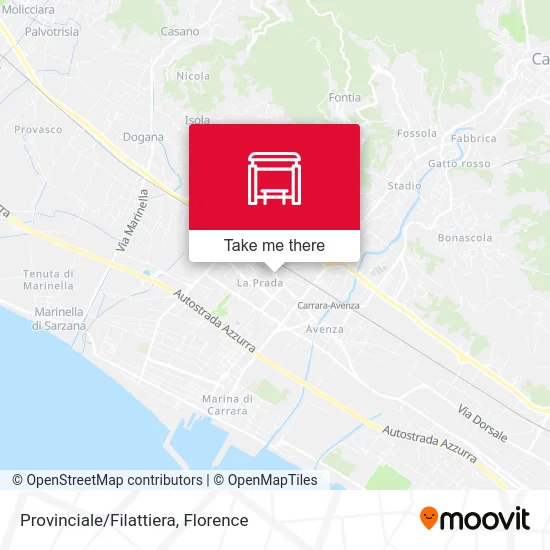 Provincial/Filattiera map