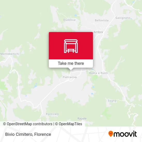 Bivio Cimitero map
