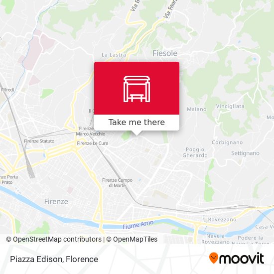 Piazza Edison map