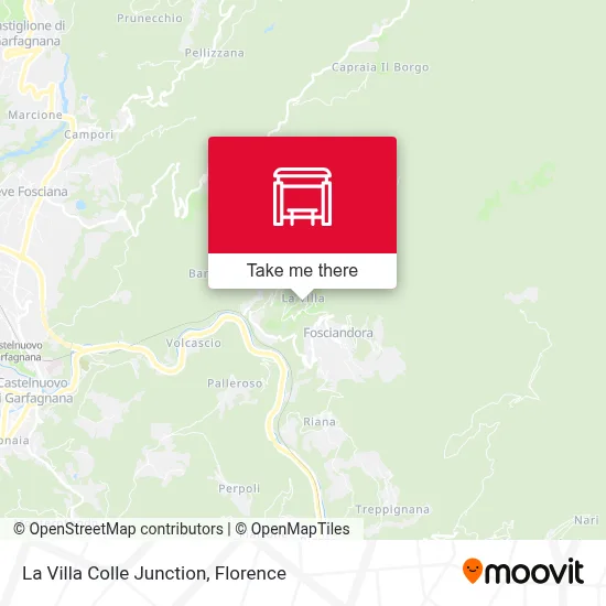 La Villa Colle Junction map