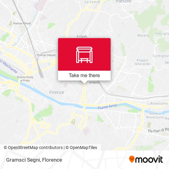 Gramsci Segni map