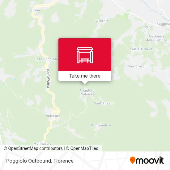 Poggiolo Outbound map