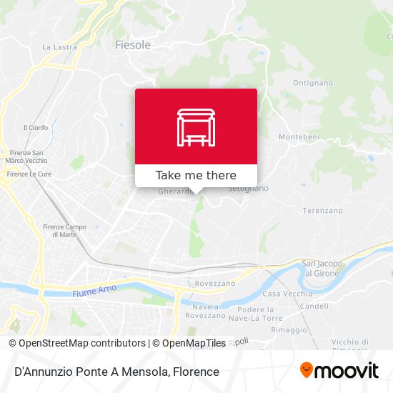 D'Annunzio Ponte A Mensola map