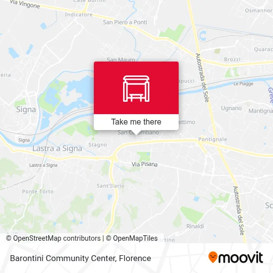 Barontini Community Center map
